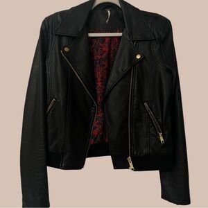 Free People Vegan Leather Jacket